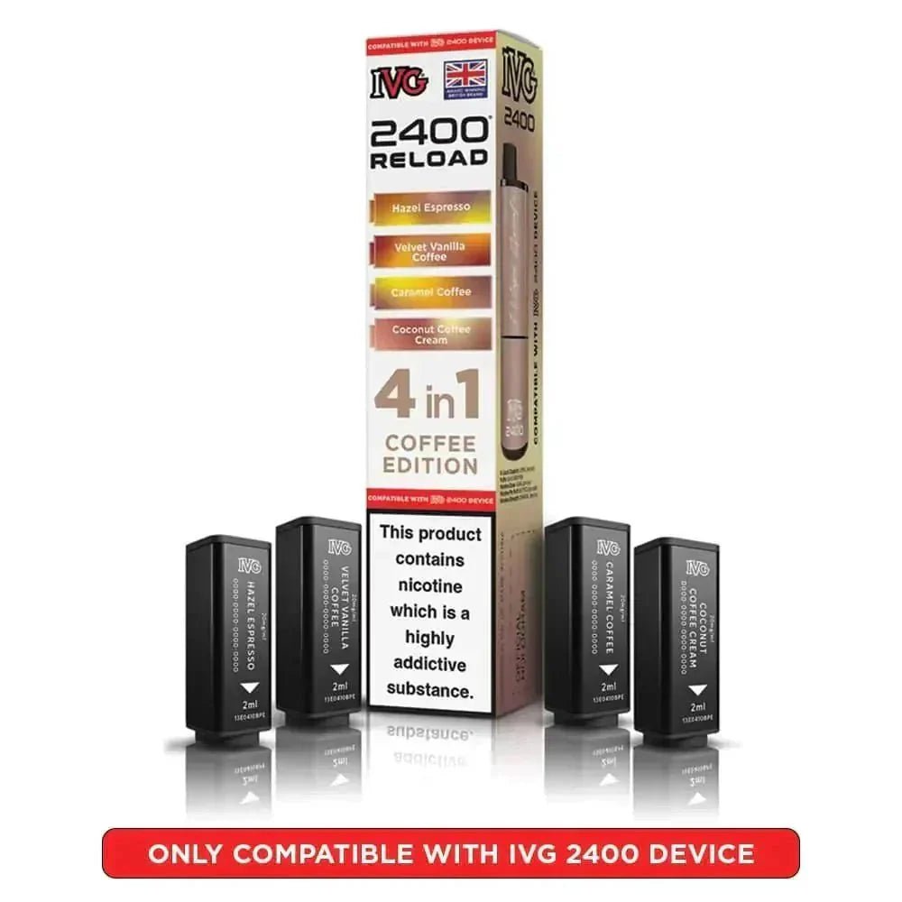 bulk wholesale IVG Reload Mini Prefilled Pods Pack of 5 - Coffee Edition