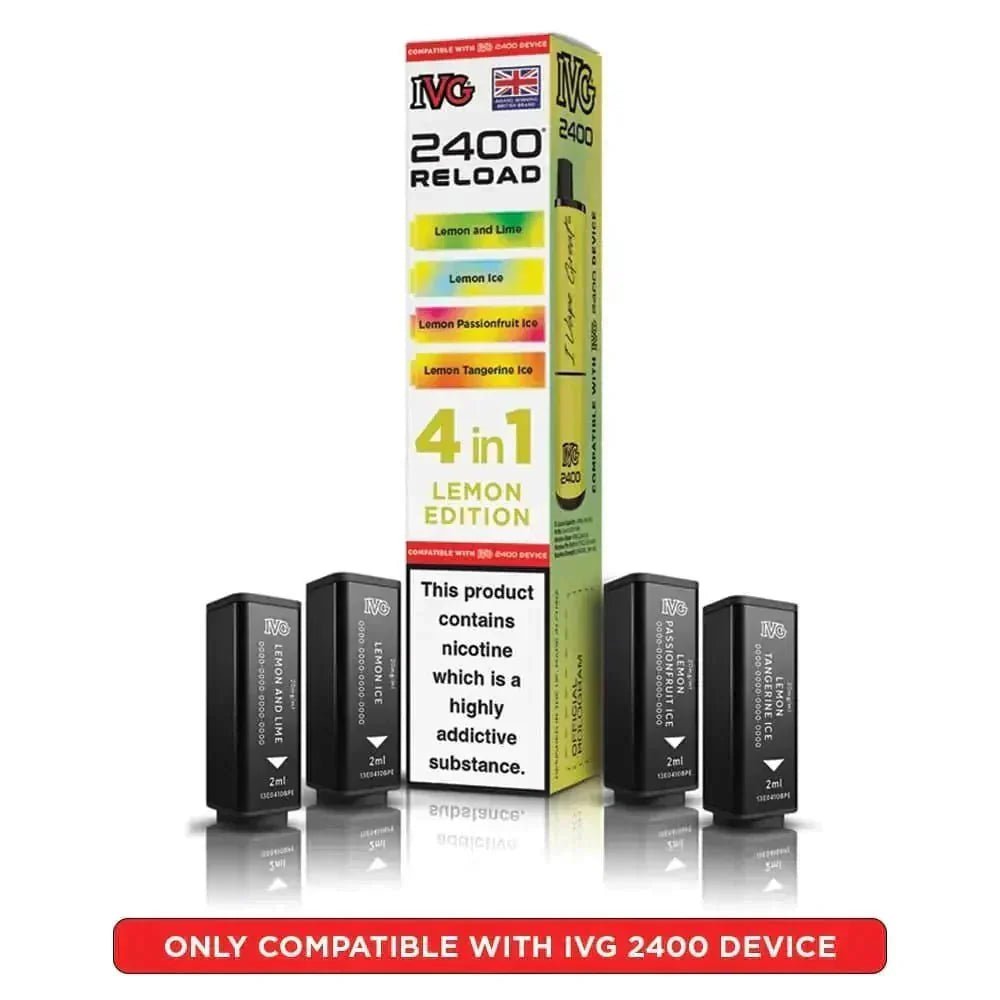 bulk wholesale IVG Reload Mini Prefilled Pods Pack of 5 - Lemon Edition