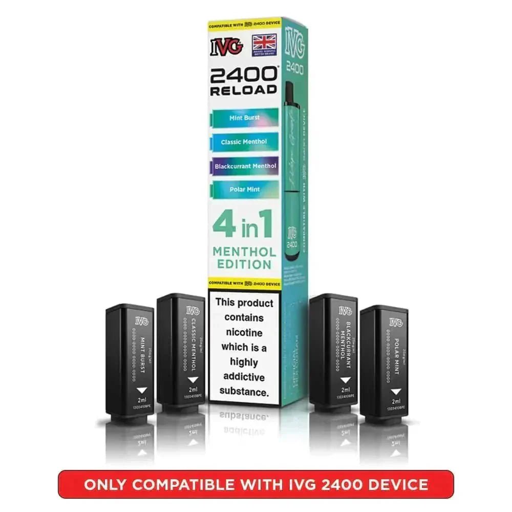 bulk wholesale IVG Reload Mini Prefilled Pods Pack of 5 - Menthol Edition
