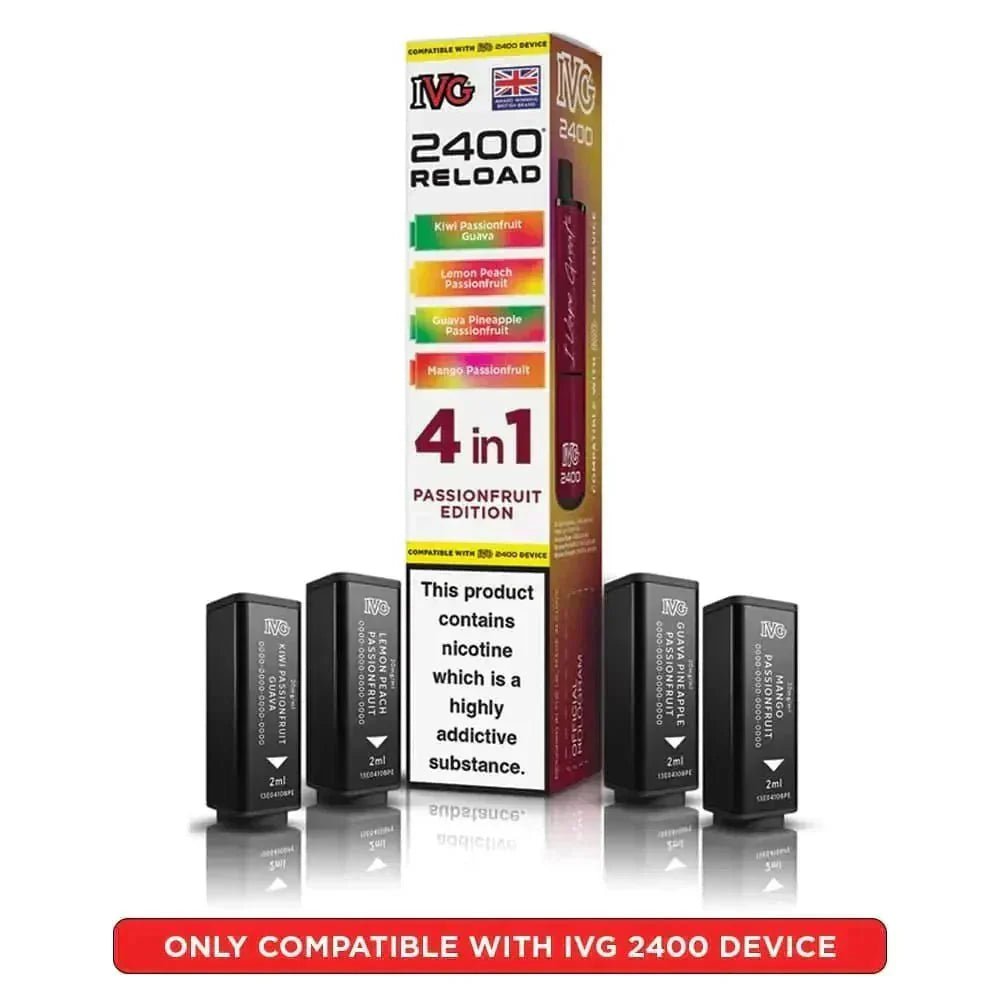 bulk wholesale IVG Reload Mini Prefilled Pods Pack of 5 - Passionfruit Edition