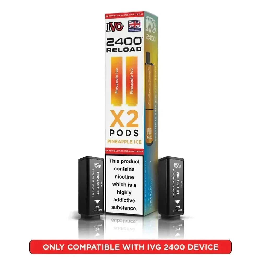 bulk wholesale IVG Reload Mini Prefilled Pods Pack of 5 - Pineapple Ice