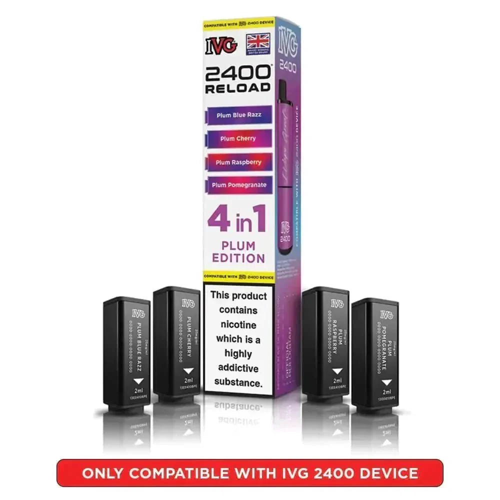 bulk wholesale IVG Reload Mini Prefilled Pods Pack of 5 - Plum Edition
