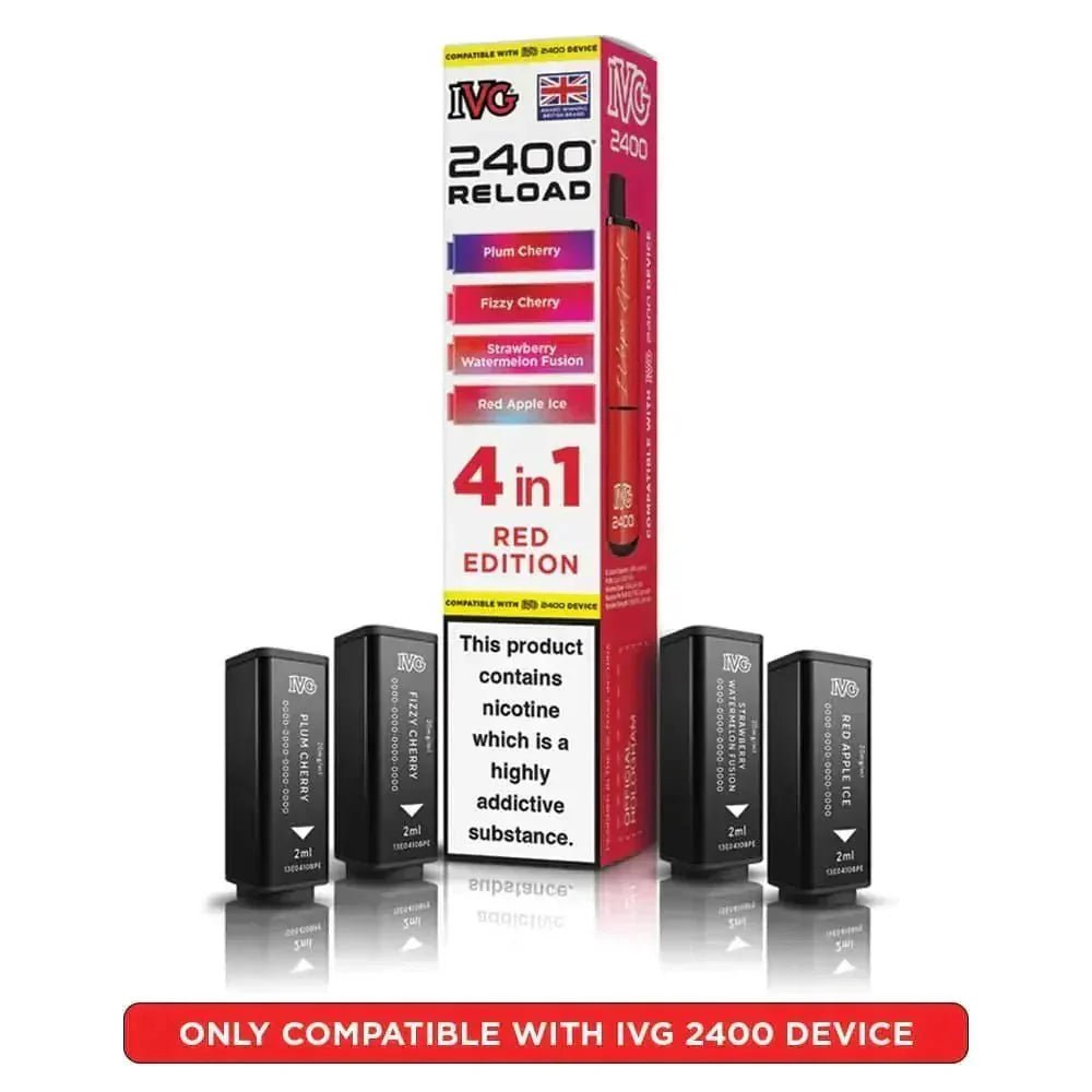 bulk wholesale IVG Reload Mini Prefilled Pods Pack of 5 - Red Edition