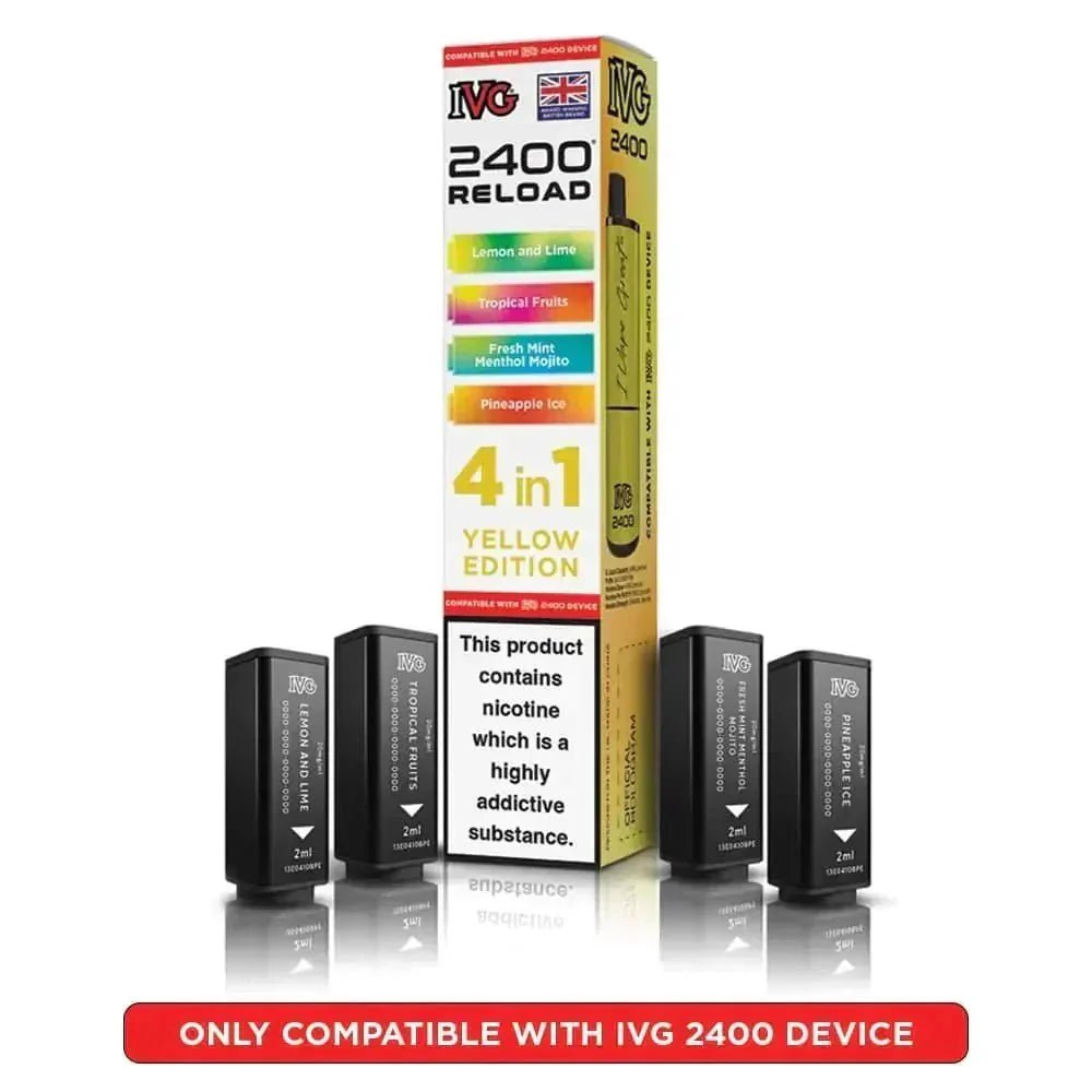 bulk wholesale IVG Reload Mini Prefilled Pods Pack of 5 - Yellow Edition