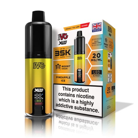 bulk wholesale IVG XL 35K Prefilled Pod Vape Kit Box of 5 - Pineapple Ice