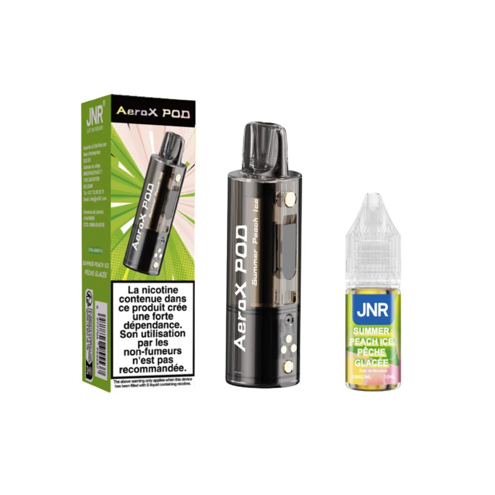 bulk wholesale JNR AeroX 32k Prefilled Pods Pack of 5 - Summer Peach Ice