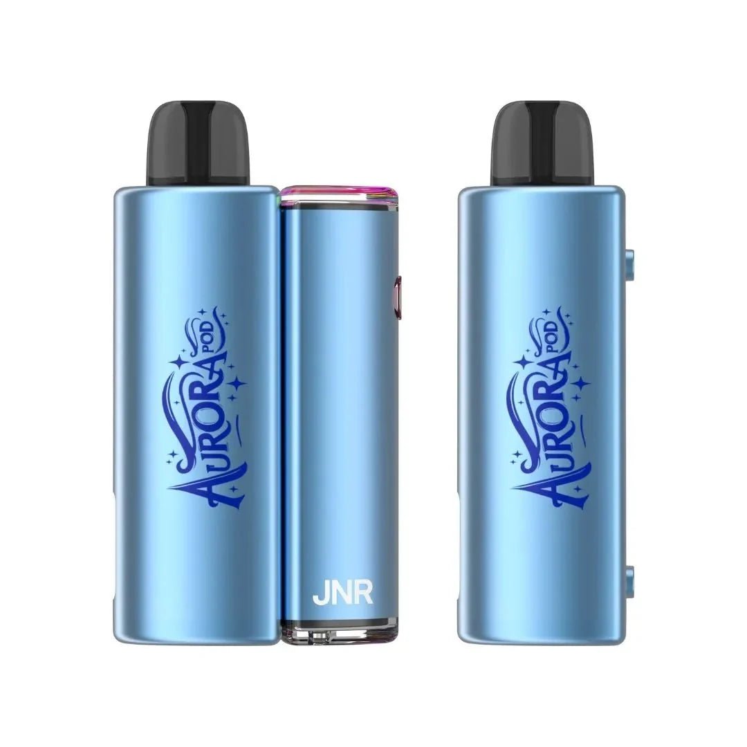 bulk wholesale JNR Aurora 30k Prefilled Pod Vape Kit Pack of 5 - Blue Razz Cherry