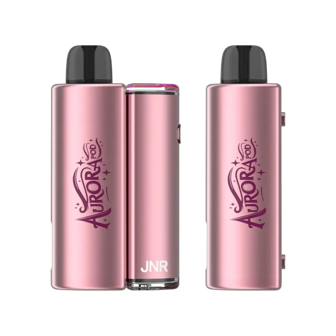 bulk wholesale JNR Aurora 30k Prefilled Pod Vape Kit Pack of 5 - Peach Mango Pineapple