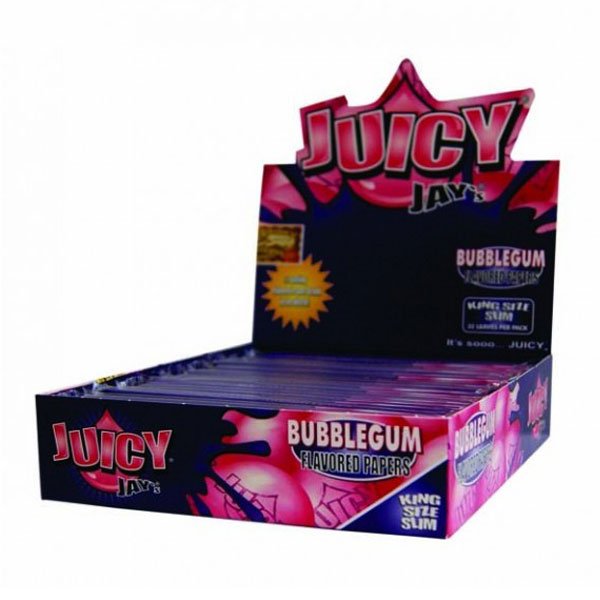 bulk wholesale Juicy Jay's King Size Slim Bubble Gum Rolling Papers - 32 Leaves - 