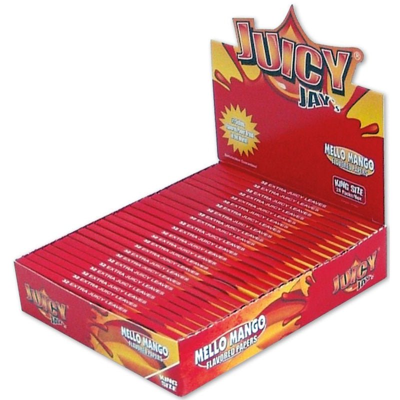 bulk wholesale Juicy Jay's King Size Slim Melo Mango Rolling Papers - 32 Leaves - 