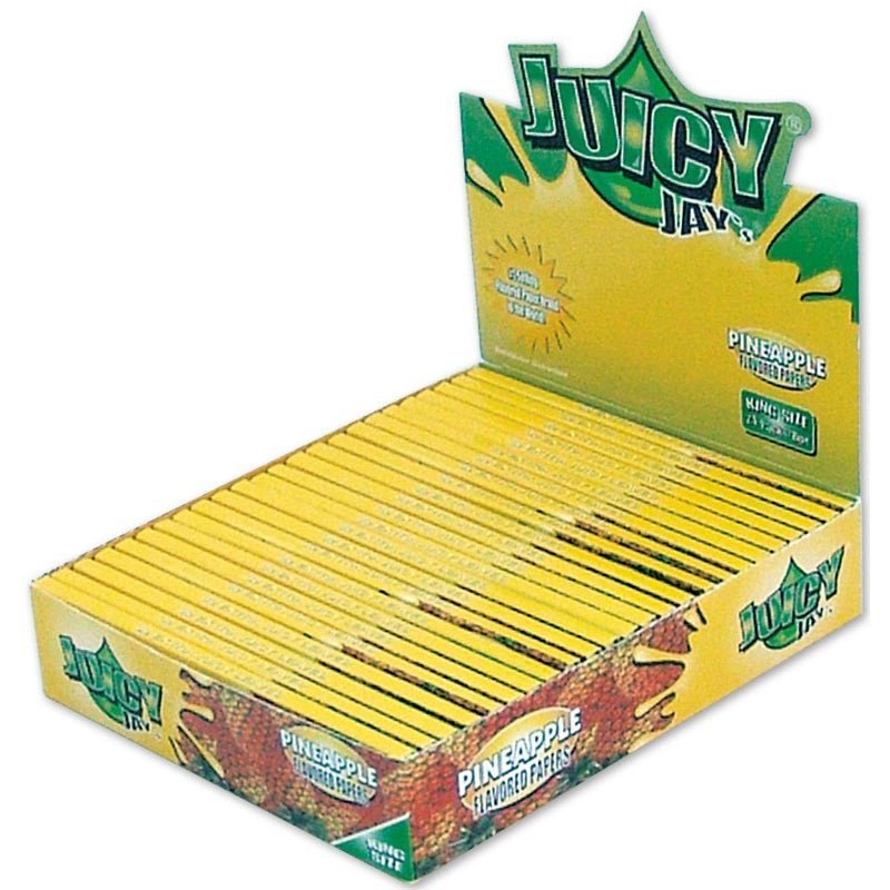 bulk wholesale Juicy Jay's Pineapple King Size Slim Rolling Papers - 32 Leaves - 