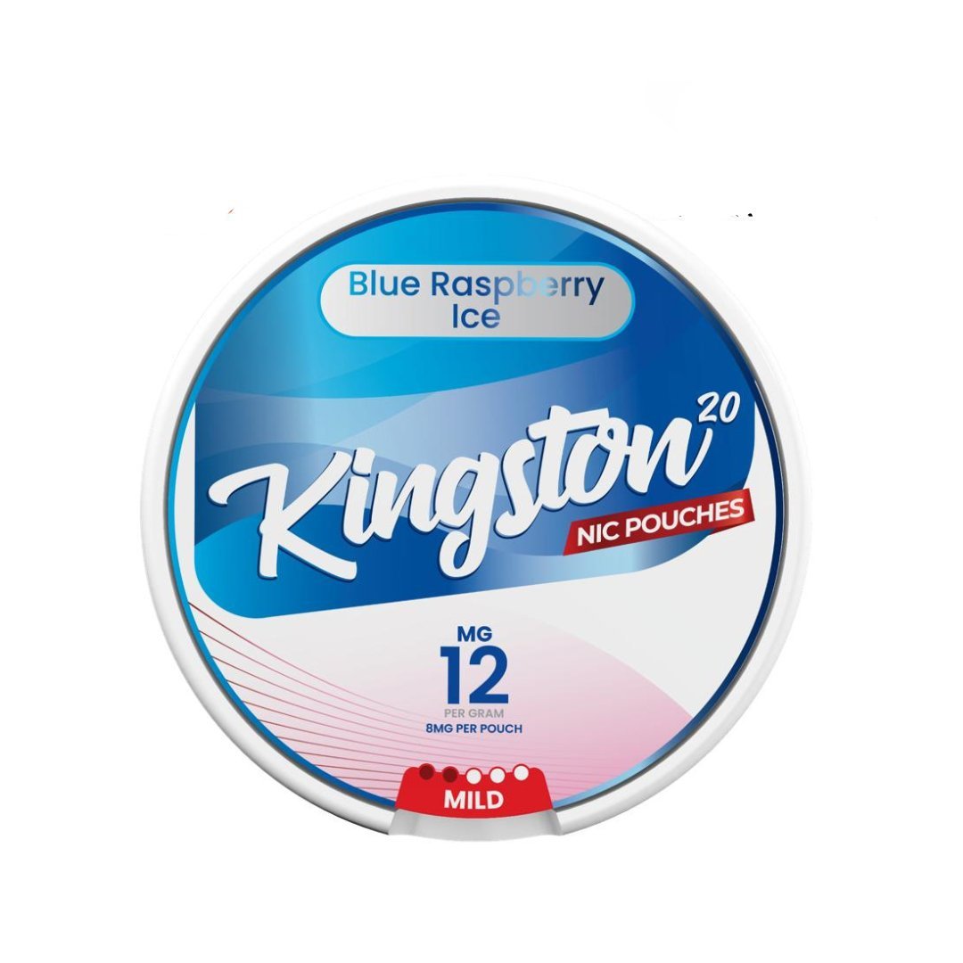 bulk wholesale 🎁 Kingston Nicotine Pouches Pack of 10 (100% off) - Blue Raspberry Ice