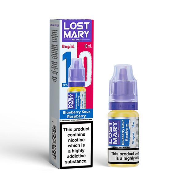 bulk wholesale Lost Mary Nic Salt 10ml E-Liquid Box of 10 - Blueberry Sour Raspberry