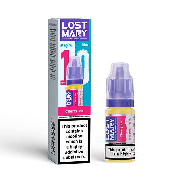bulk wholesale Lost Mary Nic Salt 10ml E-Liquid Box of 10 - Cherry Ice