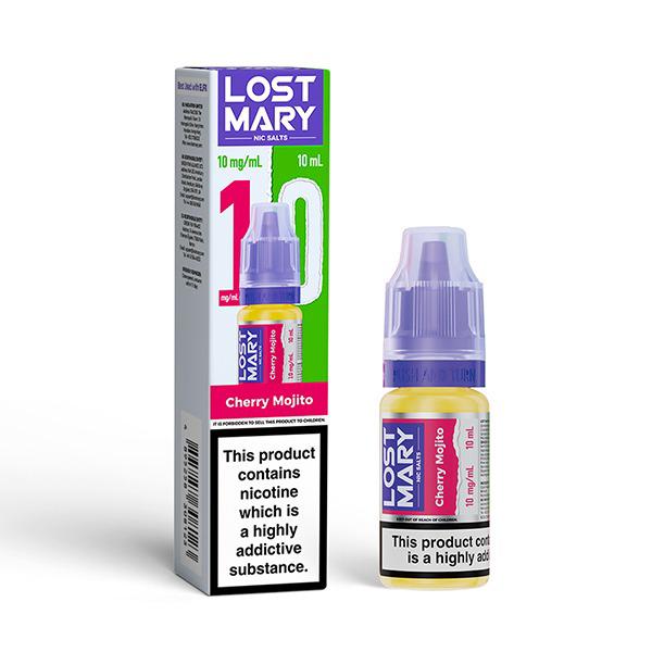 bulk wholesale Lost Mary Nic Salt 10ml E-Liquid Box of 10 - Cherry Mojito