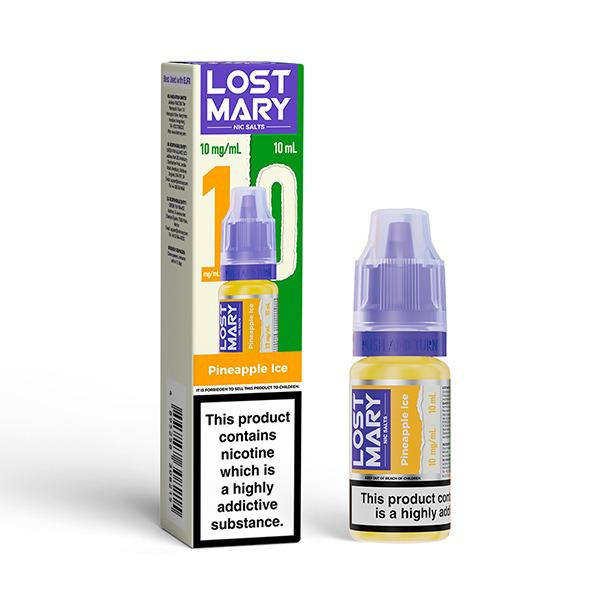 bulk wholesale Lost Mary Nic Salt 10ml E-Liquid Box of 10 - Pineapple Ice