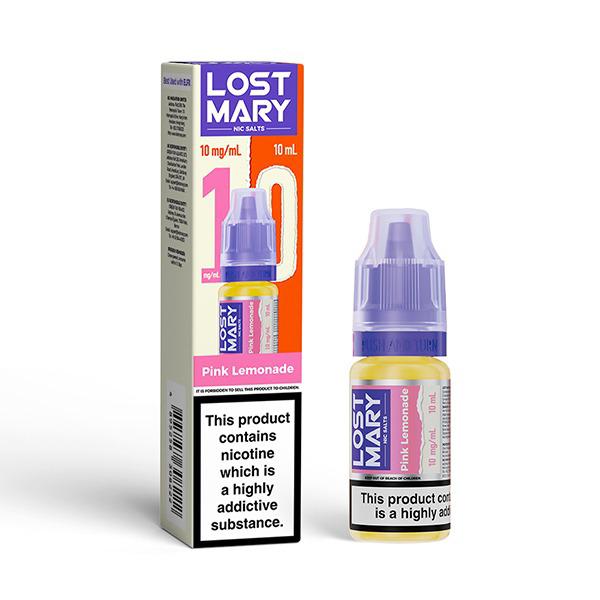 bulk wholesale Lost Mary Nic Salt 10ml E-Liquid Box of 10 - Pink Lemonade