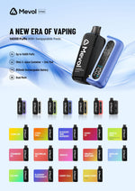 bulk wholesale Mevol S7000 Prefilled Pod Kit - 14k Puffs Box of 5 - Grape Lime Ice