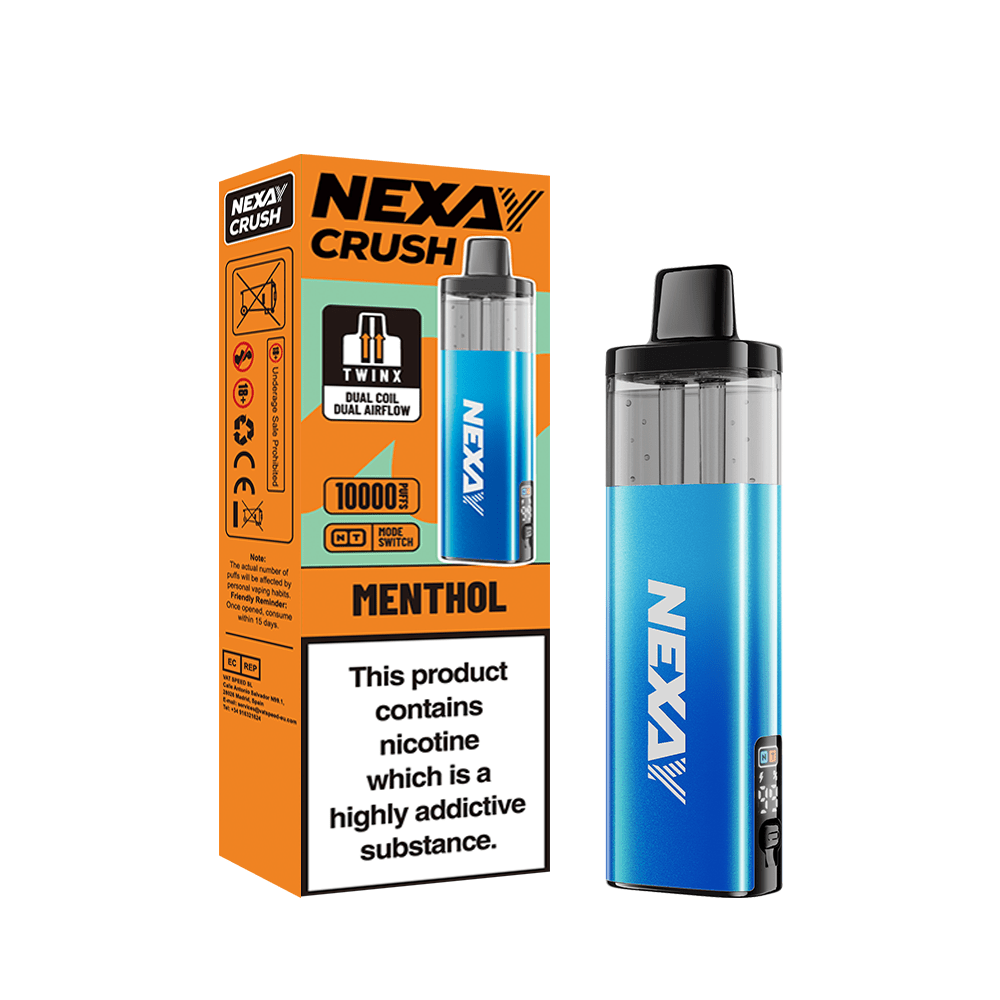 bulk wholesale Nexay Crush 10k Vape Kit Box of 5 - Menthol
