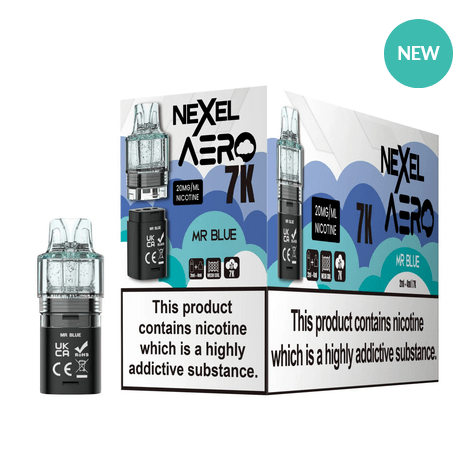 bulk wholesale Nexel Aero 7k Replacement Pods Pack of 10 - Mr Blue