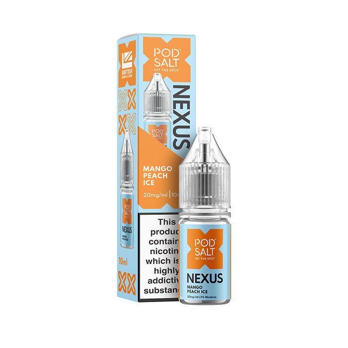 bulk wholesale Nexus Nic Salt 10ml E - Liquid (Box of 10) - Mango Peach Ice *New*