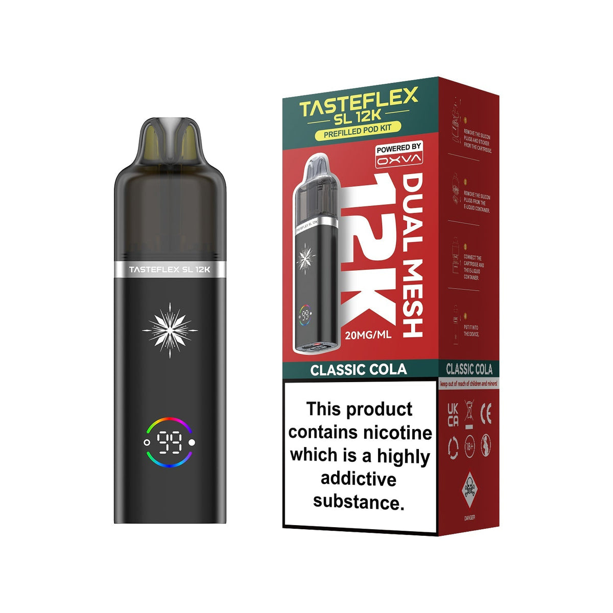 bulk wholesale Oxva Tasteflex SL 12k Prefilled Pod Kit - Classic Cola