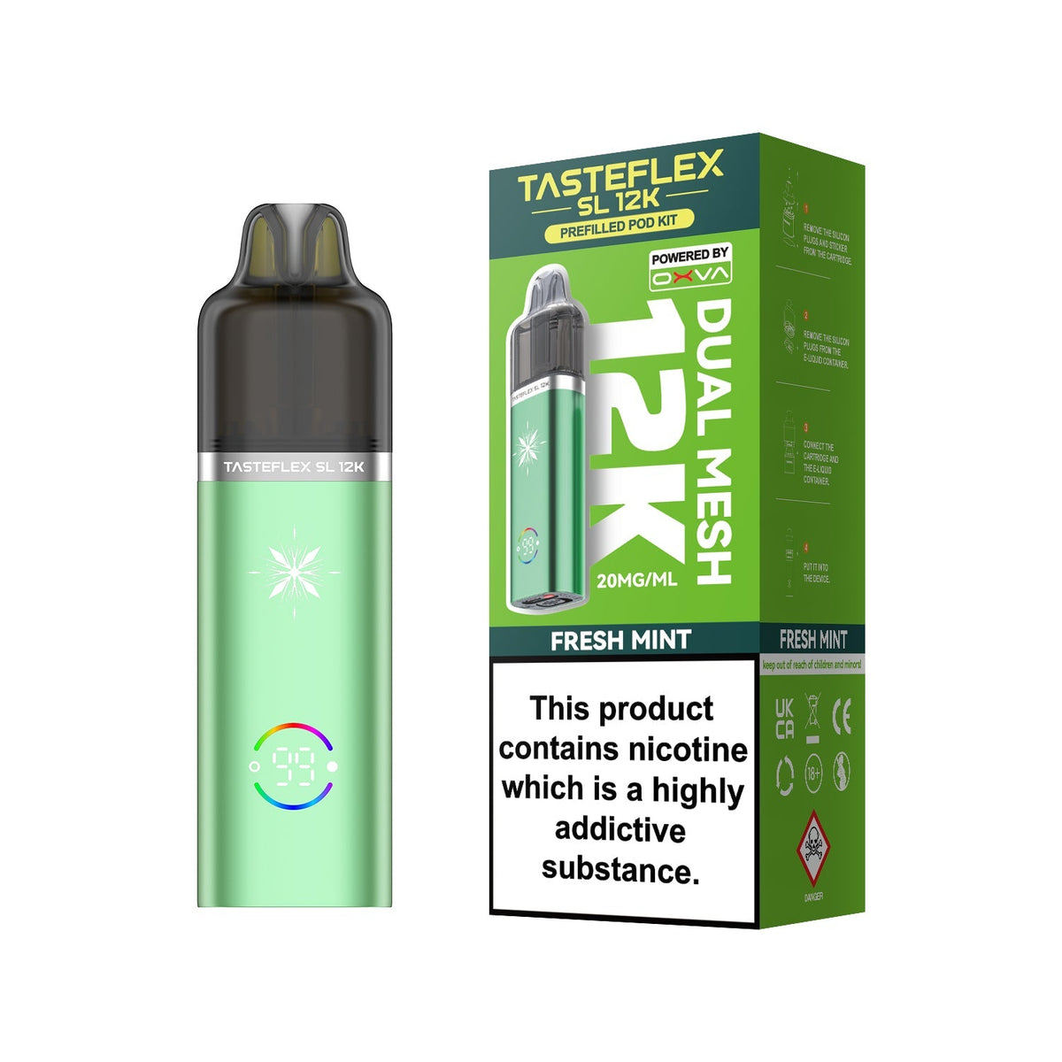 bulk wholesale Oxva Tasteflex SL 12k Prefilled Pod Kit - Fresh Mint