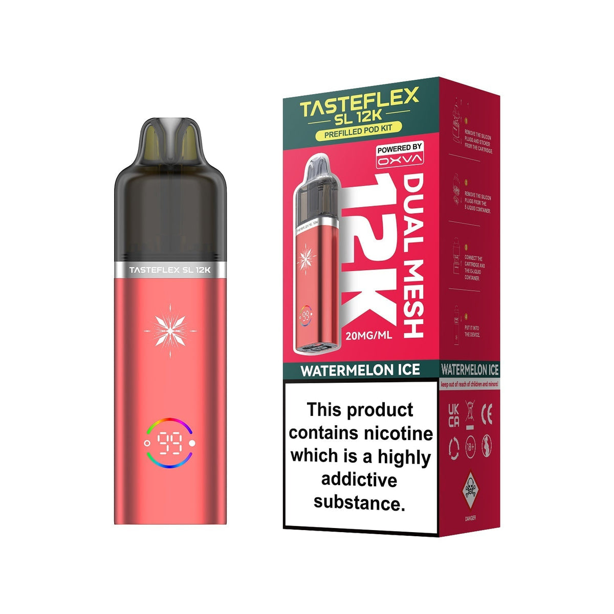 bulk wholesale Oxva Tasteflex SL 12k Prefilled Pod Kit - Watermelon Ice
