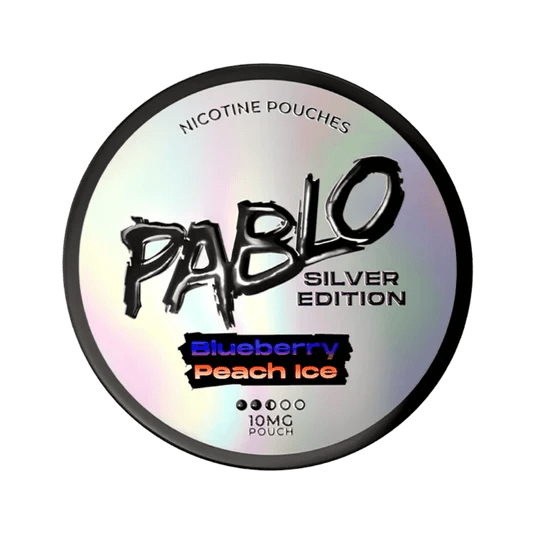 bulk wholesale Pablo Silver Edition Pack of 10 - Blueberry Peach Ice