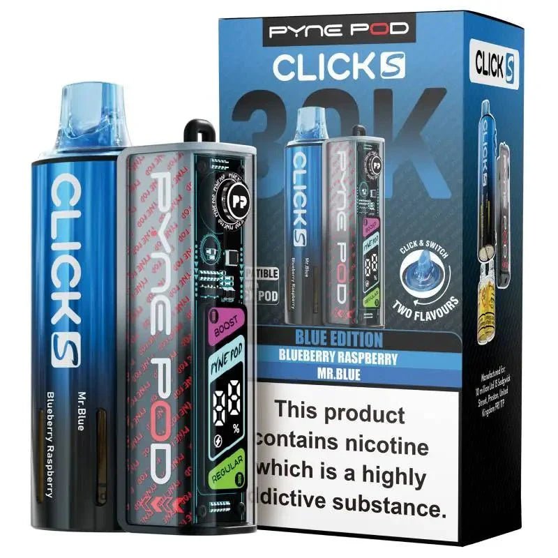 bulk wholesale Pyne Pod Click S 30K Pod Vape Kit Pack of 5 - Blue Edition