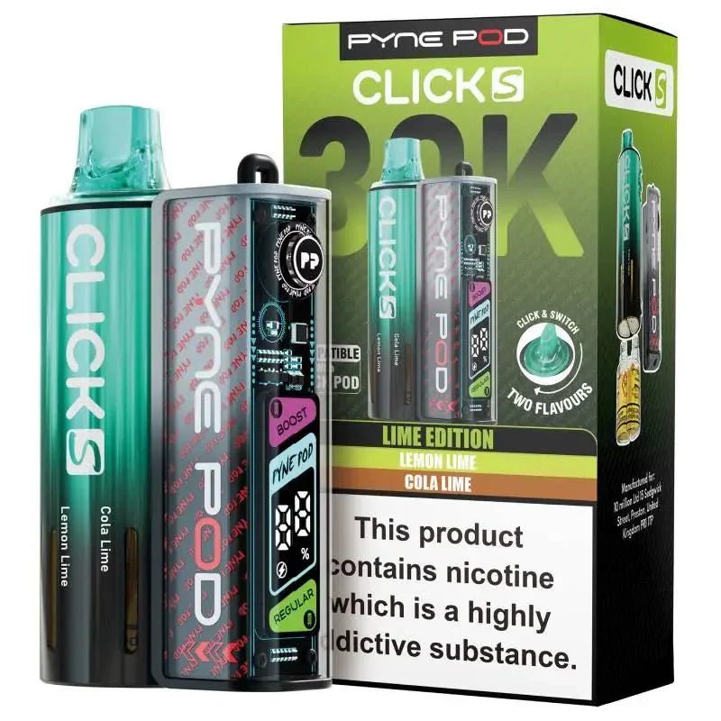 bulk wholesale Pyne Pod Click S 30K Pod Vape Kit Pack of 5 - Lime Edition