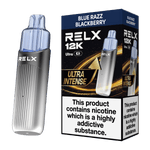 bulk wholesale Relx 12k Ultra Pod Vape Kit Box of 5 - Blue Razz Blackberry