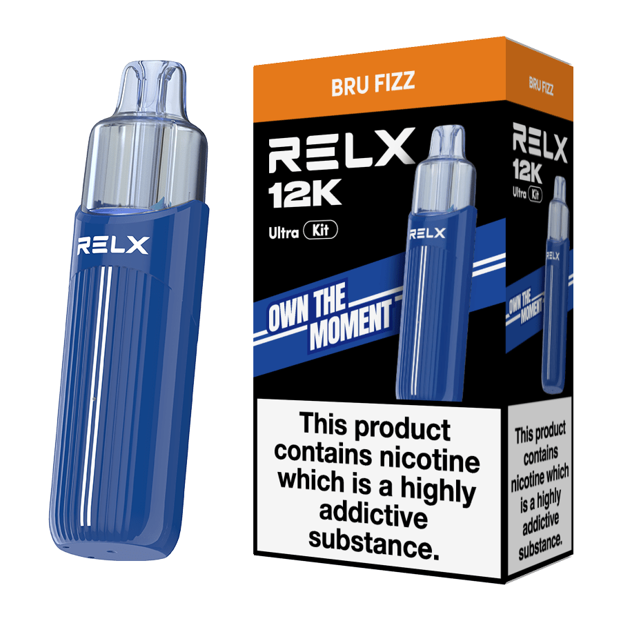 bulk wholesale Relx 12k Ultra Pod Vape Kit Box of 5 - Bru Fizz