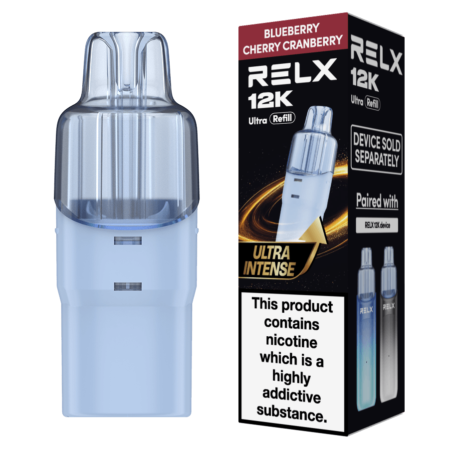 bulk wholesale Relx 12k Ultra Refill Pods Pack of 5 - Blueberry Cherry Cranberry