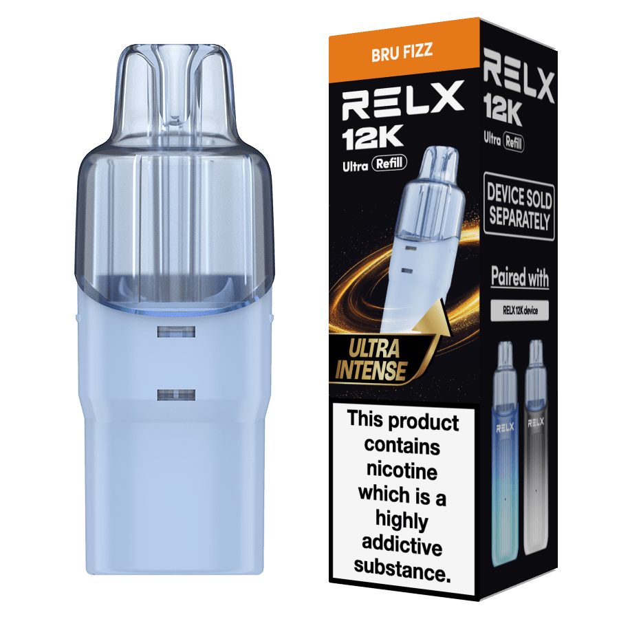 bulk wholesale Relx 12k Ultra Refill Pods Pack of 5 - Bru Fizz