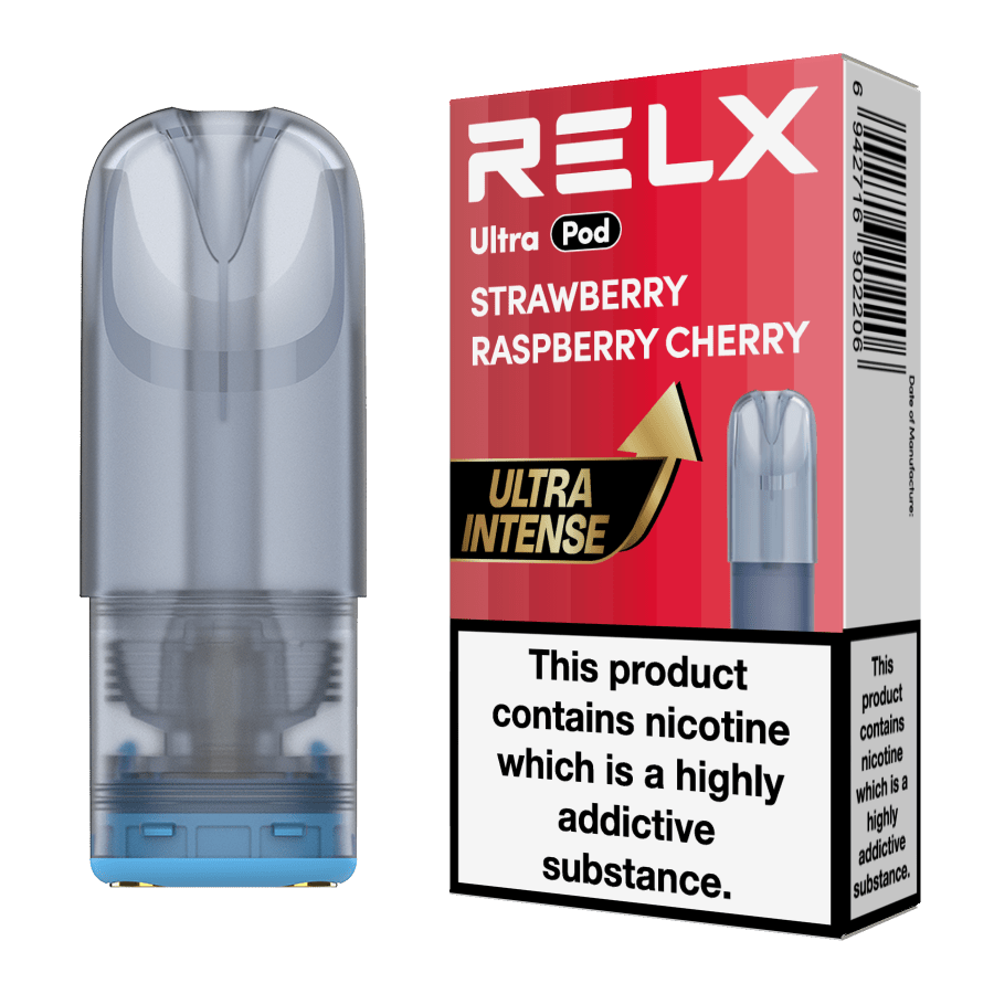bulk wholesale Relx Ultra Refill Pods Pack of 5 - Strawberry Raspberry Cherry