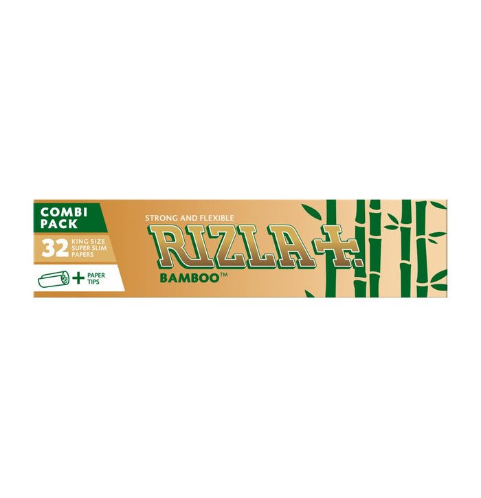 bulk wholesale Rizla Bamboo King Size Slim Rolling Paper with Roach - 32 Papers - 