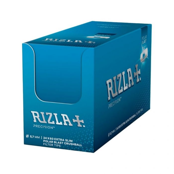 bulk wholesale Rizla Polar Blast Extra Slim Filter Tips 24 x 60 Capsules - 