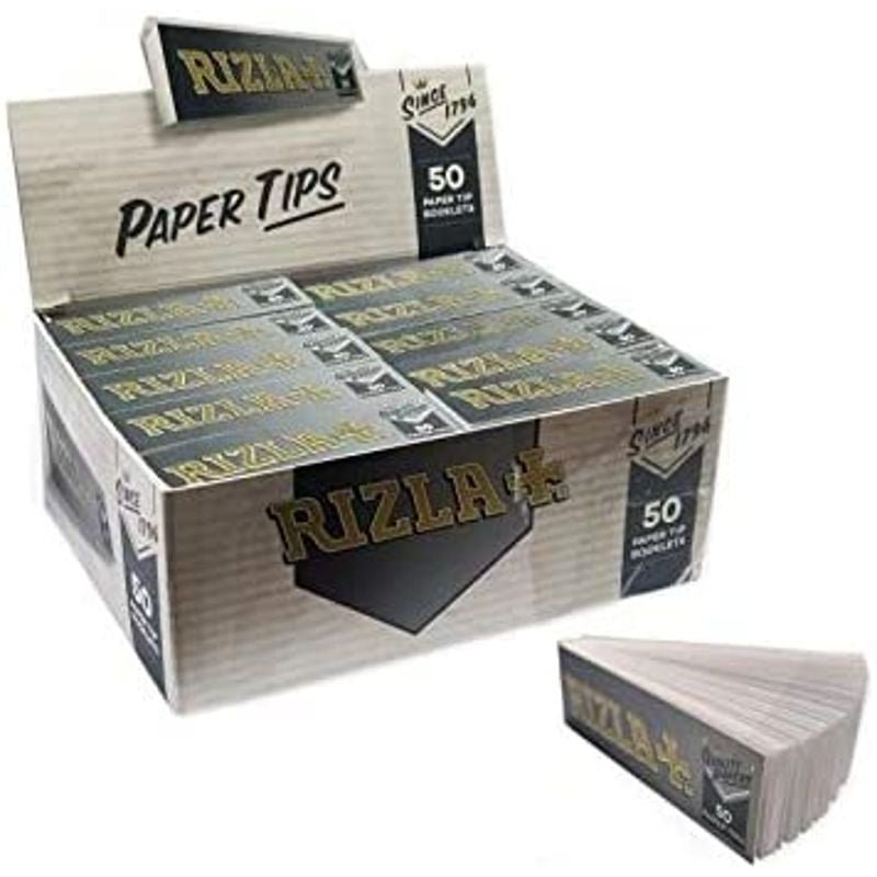 bulk wholesale Rizla Silver Rolling Papers & Tips With Roach Pack of 50 - 