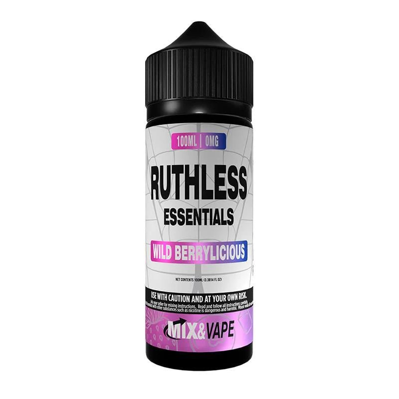 bulk wholesale RUTHLESS ESSENTIALS - Wild Berrylicious - 100ML - SHORTFILL - 