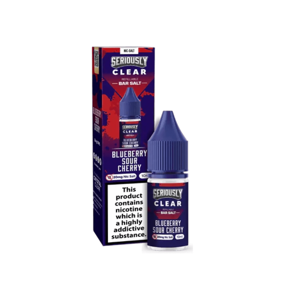 bulk wholesale Seriously Clear Bar Salt 10ml (BOX OF 10) - Blueberry Sour Cherry