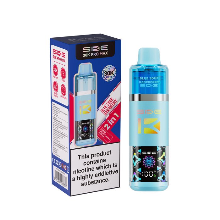 bulk wholesale SKE 30K Pro Max Vape Kit Box of 5 - Blue Sour Raspberry
