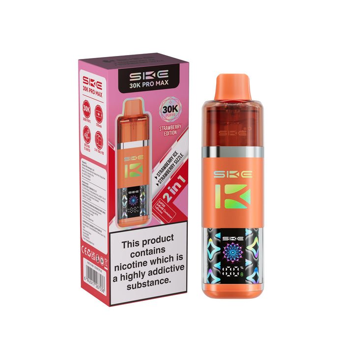 bulk wholesale SKE 30K Pro Max Vape Kit Box of 5 - Strawberry Edition