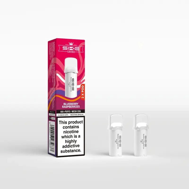 bulk wholesale SKE 600 Pro Prefilled Pods Box of 10 - Blueberry Raspberry