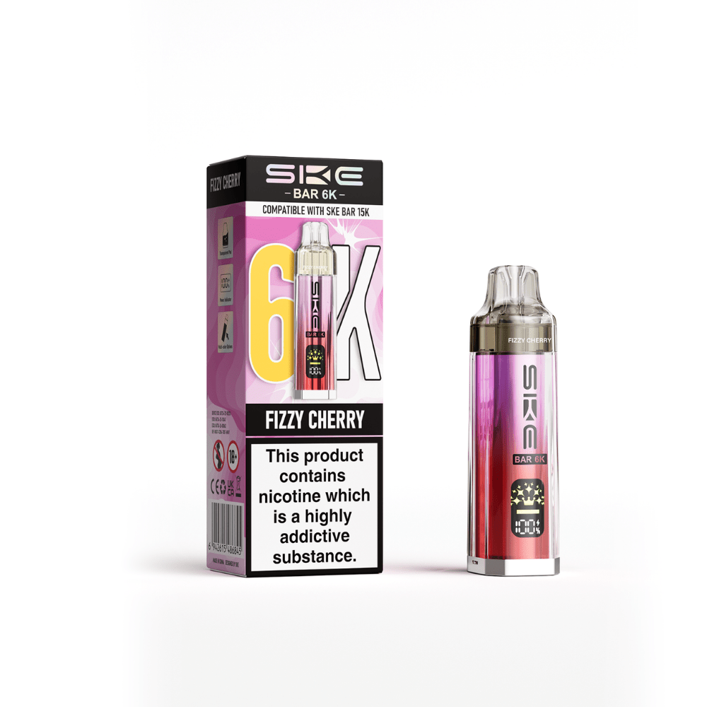bulk wholesale SKE Bar 6K Prefilled Pod Kit Box of 5 - Fizzy Cherry