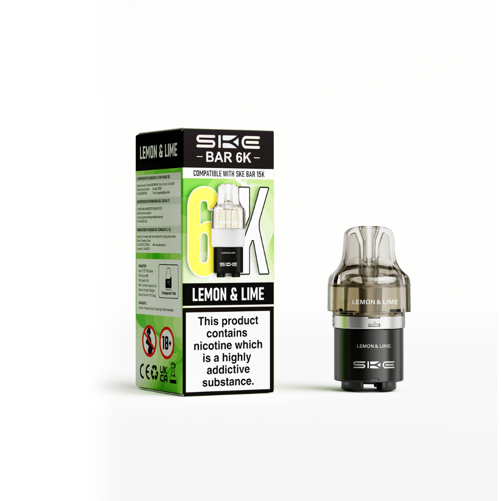 bulk wholesale SKE Bar 6K Refill Pods Pack of 5 - Lemon Lime