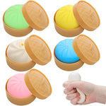 bulk wholesale Squeezy Dumplings Toys | 6 Packs | Squishy Stress Balls - 