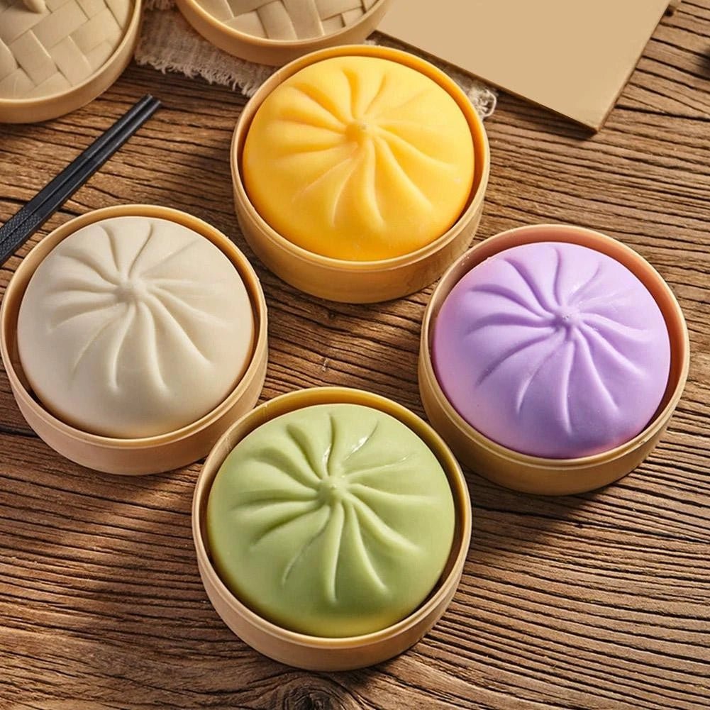 bulk wholesale Squeezy Dumplings Toys | 6 Packs | Squishy Stress Balls - 