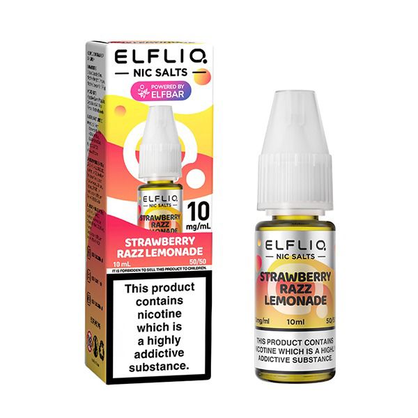 bulk wholesale Strawberry Razz Lemonade - ELFLIQ 10ML NIC SALT - 10mg