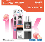 bulk wholesale The Bling 10k Pro Max Replacement Pods (BOX OF 5) - Juicy Peach